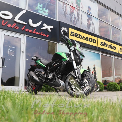 Motocykel Bajaj Dominar 400 UG II, zelený, 2023